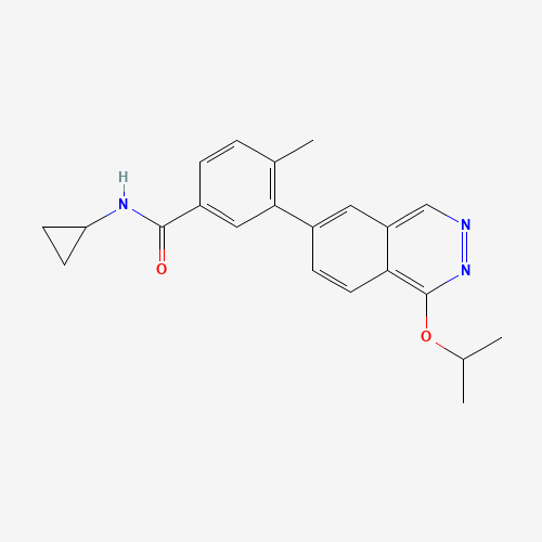 N-cyclopropyl-4-methyl-3-(1-propan-2-yloxyphthalazin-6-yl)benzamide (CAS: 909188-16-5) - Related Chemical Product