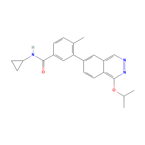 N-cyclopropyl-4-methyl-3-(1-propan-2-yloxyphthalazin-6-yl)benzamide (CAS: 909188-16-5) - Related Chemical Product