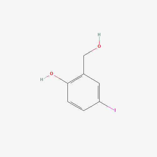 2-(hydroxymethyl)-4-iodophenol chemical structure 2-(hydroxymethyl)-4-iodophenol (CAS: 14056-07-6) - Chemical Structure and Molecular Formula