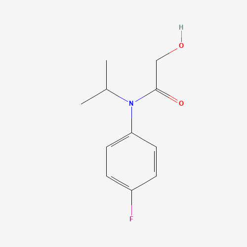 N-(4-fluorophenyl)-2-hydroxy-N-propan-2-ylacetamide (CAS: 54041-17-7) - Chemical Structure and Molecular Formula 