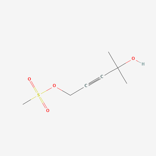 (4-hydroxy-4-methylpent-2-ynyl) methanesulfonate (CAS: 1422129-45-0) - Chemical Structure and Molecular Formula 