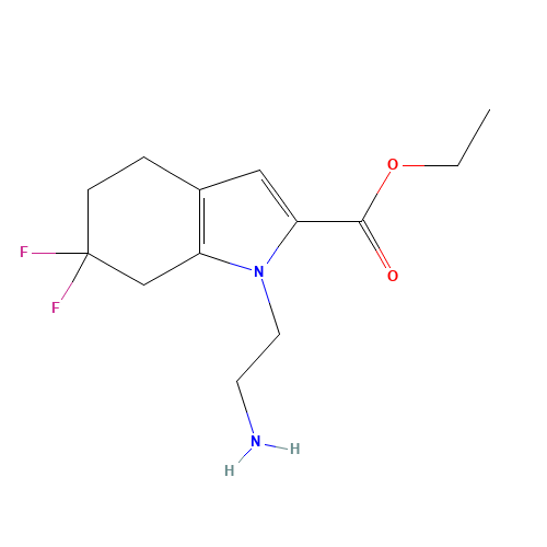 ethyl 1-(2-aminoethyl)-6,6-difluoro-5,7-dihydro-4H-indole-2-carboxylate (CAS: 1433990-13-6) - Related Chemical Product