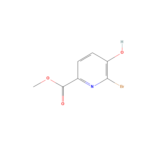methyl 6-bromo-5-hydroxypyridine-2-carboxylate (CAS: 170235-19-5) - Chemical Structure and Molecular Formula 