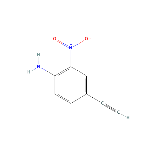 4-ethynyl-2-nitroaniline (CAS: 656798-50-4) - Chemical Structure and Molecular Formula 