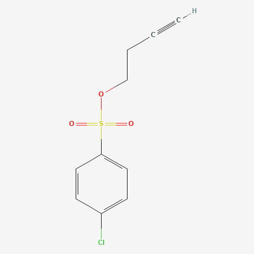 but-3-ynyl 4-chlorobenzenesulfonate (CAS: 877171-15-8) - Chemical Structure and Molecular Formula 