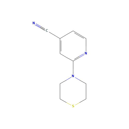 2-thiomorpholin-4-ylpyridine-4-carbonitrile (CAS: 884507-30-6) - Related Chemical Product
