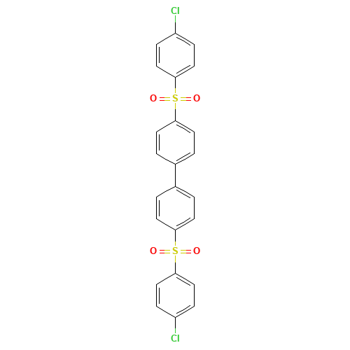 1-(4-chlorophenyl)sulfonyl-4-[4-(4-chlorophenyl)sulfonylphenyl]benzene (CAS: 22287-56-5) - Related Chemical Product
