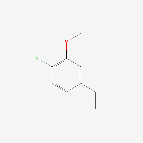 1-chloro-4-ethyl-2-methoxybenzene (CAS: 289039-32-3) - Chemical Structure and Molecular Formula 