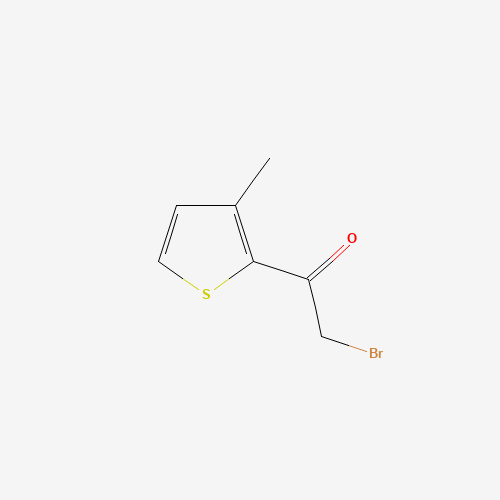 2-bromo-1-(3-methylthiophen-2-yl)ethanone (CAS: 62466-11-9) - Chemical Structure and Molecular Formula 