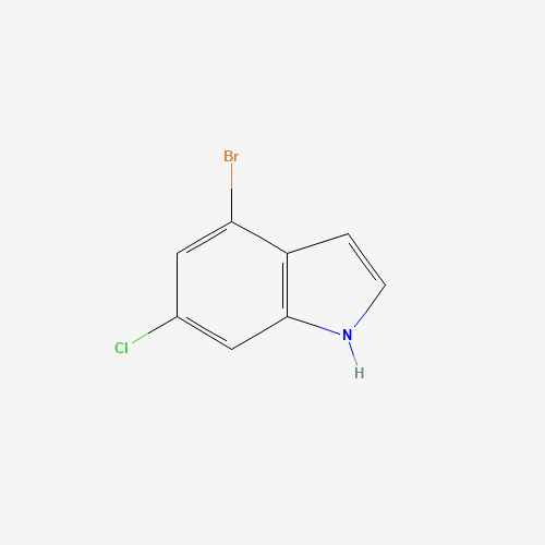 4-bromo-6-chloro-1H-indole (CAS: 885519-23-3) - Chemical Structure and Molecular Formula 
