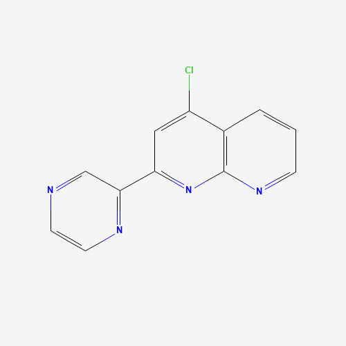 4-chloro-2-pyrazin-2-yl-1,8-naphthyridine (CAS: 1330532-90-5) - Chemical Structure and Molecular Formula 
