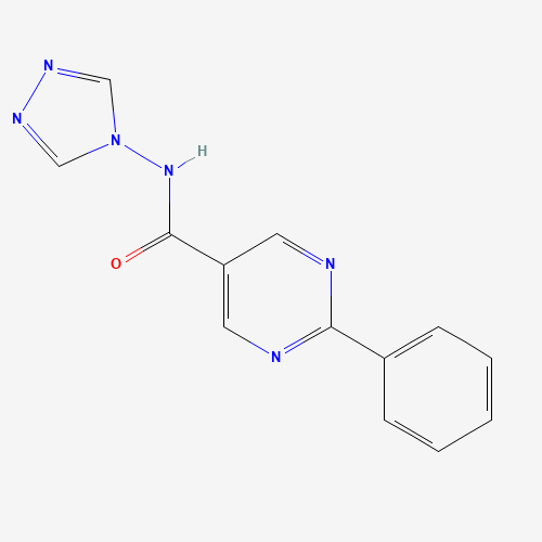 2-phenyl-N-(1,2,4-triazol-4-yl)pyrimidine-5-carboxamide (CAS: 1068968-64-8) - Related Chemical Product