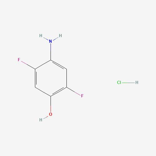 4-amino-2,5-difluorophenol;hydrochloride (CAS: 1314406-39-7) - Chemical Structure and Molecular Formula 