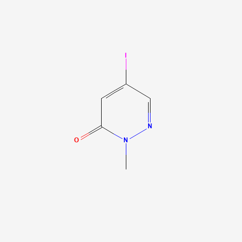 5-iodo-2-methylpyridazin-3-one (CAS: 153239-91-9) - Chemical Structure and Molecular Formula 