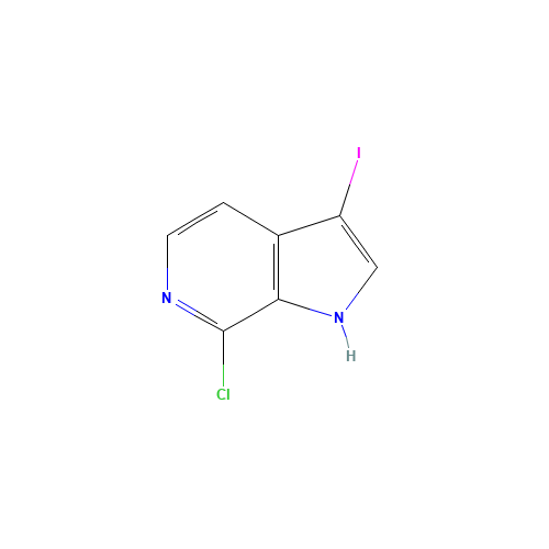 7-chloro-3-iodo-1H-pyrrolo[2,3-c]pyridine (CAS: 1190314-63-6) - Related Chemical Product