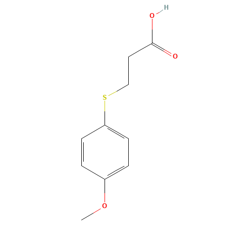 3-(4-methoxyphenyl)sulfanylpropanoic acid (CAS: 13739-36-1) - Related Chemical Product