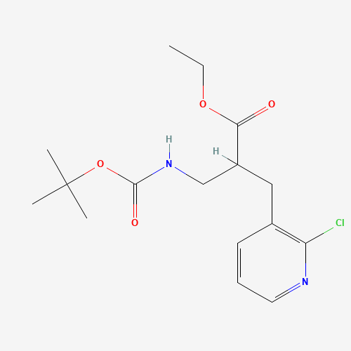 ethyl 2-[(2-chloropyridin-3-yl)methyl]-3-[(2-methylpropan-2-yl)oxycarbonylamino]propanoate (CAS: 1114567-15-5) - Related Chemical Product