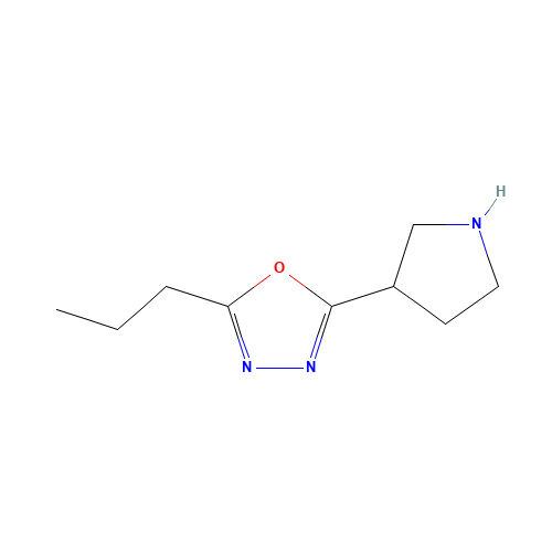 2-propyl-5-pyrrolidin-3-yl-1,3,4-oxadiazole (CAS: 1263387-70-7) - Related Chemical Product