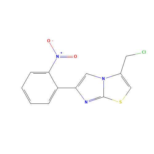 3-(chloromethyl)-6-(2-nitrophenyl)imidazo[2,1-b][1,3]thiazole (CAS: 925438-48-8) - Chemical Structure and Molecular Formula 