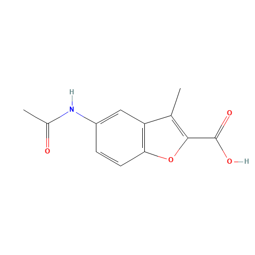 5-acetamido-3-methyl-1-benzofuran-2-carboxylic acid (CAS: 929339-17-3) - Related Chemical Product