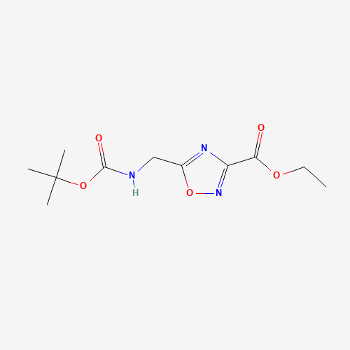 ethyl 5-[[(2-methylpropan-2-yl)oxycarbonylamino]methyl]-1,2,4-oxadiazole-3-carboxylate (CAS: 164029-34-9) - Related Chemical Product