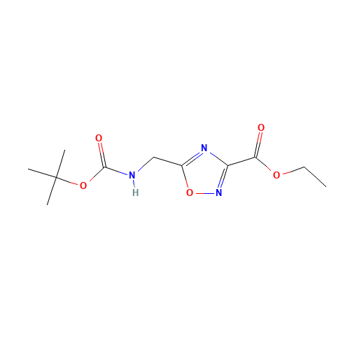 ethyl 5-[[(2-methylpropan-2-yl)oxycarbonylamino]methyl]-1,2,4-oxadiazole-3-carboxylate (CAS: 164029-34-9) - Related Chemical Product