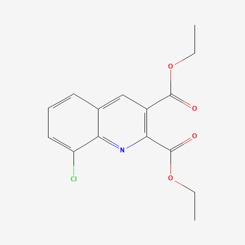 diethyl 8-chloroquinoline-2,3-dicarboxylate (CAS: 892874-60-1) - Chemical Structure and Molecular Formula 