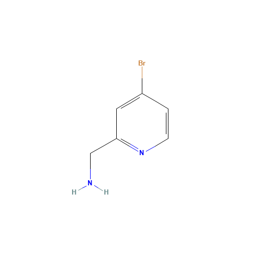 (4-bromopyridin-2-yl)methanamine (CAS: 865156-50-9) - Chemical Structure and Molecular Formula 