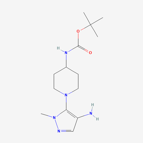 tert-butyl N-[1-(4-amino-2-methylpyrazol-3-yl)piperidin-4-yl]carbamate (CAS: 1338717-85-3) - Related Chemical Product