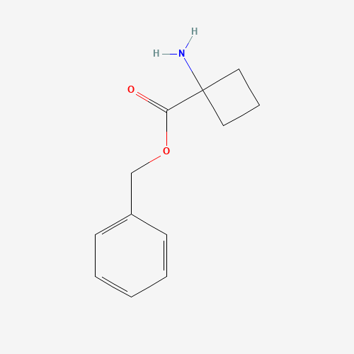 benzyl 1-aminocyclobutane-1-carboxylate (CAS: 125483-56-9) - Chemical Structure and Molecular Formula 