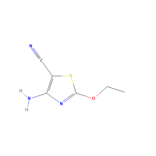 4-amino-2-ethoxy-1,3-thiazole-5-carbonitrile (CAS: 29422-49-9) - Chemical Structure and Molecular Formula 