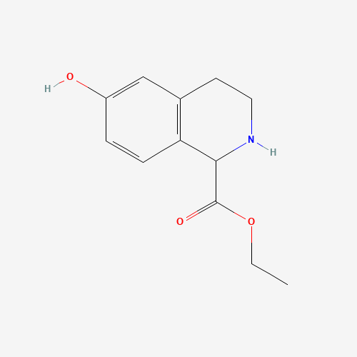 ethyl 6-hydroxy-1,2,3,4-tetrahydroisoquinoline-1-carboxylate (CAS: 780004-18-4) - Chemical Structure and Molecular Formula 