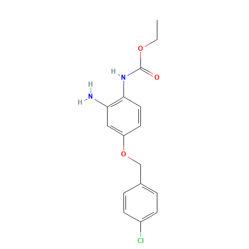 ethyl N-[2-amino-4-[(4-chlorophenyl)methoxy]phenyl]carbamate (CAS: 1043424-95-8) - Related Chemical Product