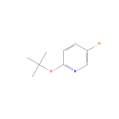5-bromo-2-[(2-methylpropan-2-yl)oxy]pyridine (CAS: 850495-91-9) - Chemical Structure and Molecular Formula 