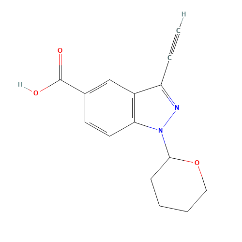 3-ethynyl-1-(oxan-2-yl)indazole-5-carboxylic acid (CAS: 1383706-39-5) - Related Chemical Product