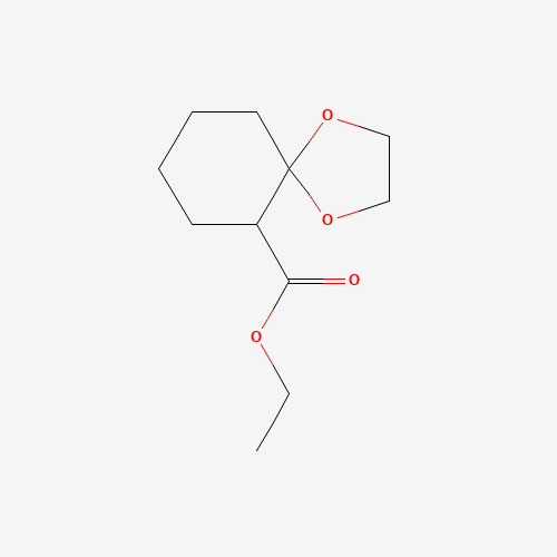 ethyl 1,4-dioxaspiro[4.5]decane-6-carboxylate (CAS: 13747-72-3) - Chemical Structure and Molecular Formula 