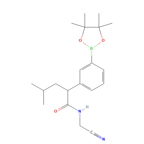 N-(cyanomethyl)-4-methyl-2-[3-(4,4,5,5-tetramethyl-1,3,2-dioxaborolan-2-yl)phenyl]pentanamide (CAS: 349671-26-7) - Related Chemical Product