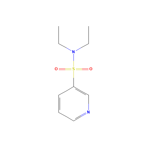 N,N-diethylpyridine-3-sulfonamide (CAS: 4810-42-8) - Chemical Structure and Molecular Formula 
