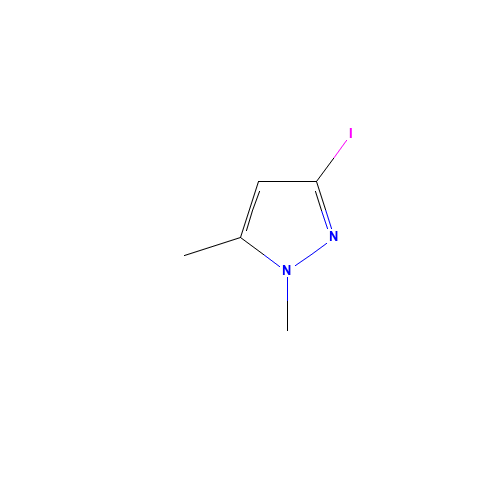 3-iodo-1,5-dimethylpyrazole (CAS: 1354706-38-9) - Chemical Structure and Molecular Formula 