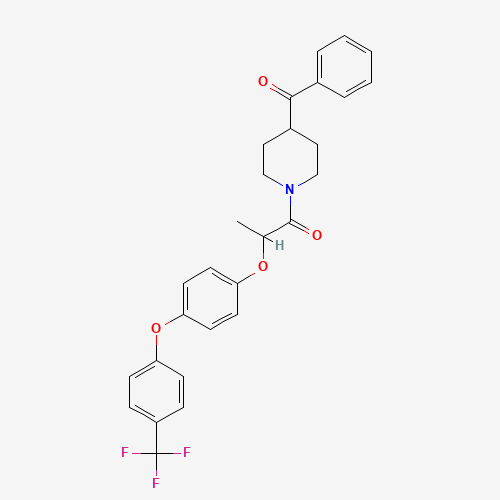 1-(4-benzoylpiperidin-1-yl)-2-[4-[4-(trifluoromethyl)phenoxy]phenoxy]propan-1-one (CAS: 260555-61-1) - Related Chemical Product