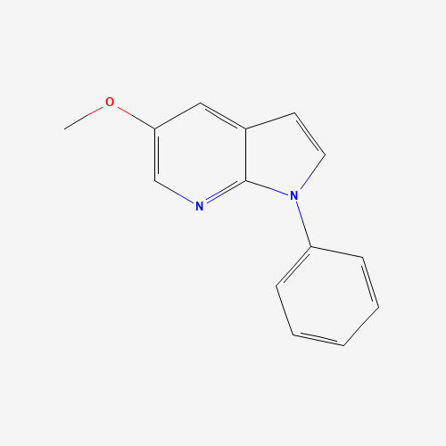 5-methoxy-1-phenylpyrrolo[2,3-b]pyridine (CAS: 1175015-19-6) - Chemical Structure and Molecular Formula 