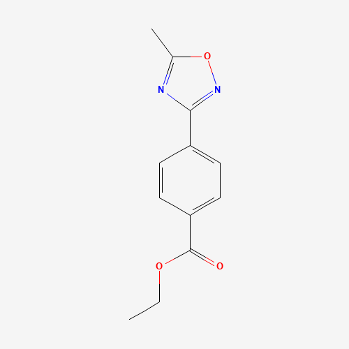 ethyl 4-(5-methyl-1,2,4-oxadiazol-3-yl)benzoate (CAS: 850375-01-8) - Chemical Structure and Molecular Formula 