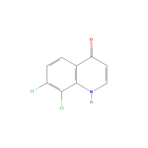 7,8-dichloro-1H-quinolin-4-one (CAS: 871217-91-3) - Chemical Structure and Molecular Formula 