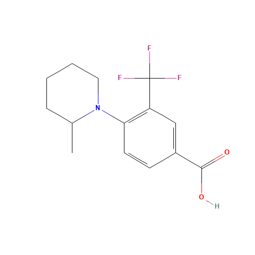 4-(2-methylpiperidin-1-yl)-3-(trifluoromethyl)benzoic acid (CAS: 1140461-91-1) - Related Chemical Product