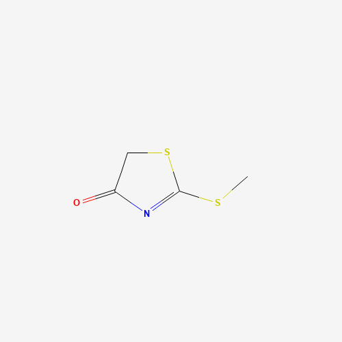 2-methylsulfanyl-1,3-thiazol-4-one (CAS: 20949-66-0) - Chemical Structure and Molecular Formula 