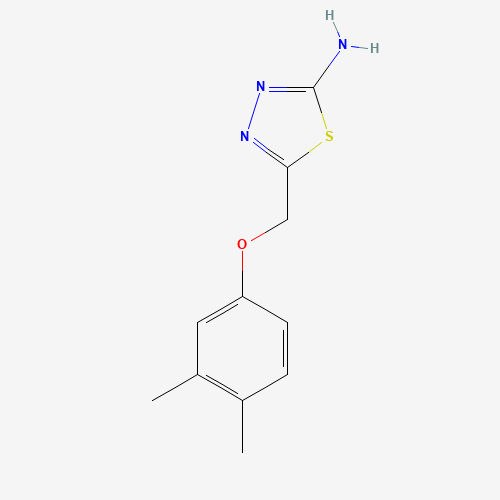 5-[(3,4-dimethylphenoxy)methyl]-1,3,4-thiadiazol-2-amine (CAS: 123216-99-9) - Related Chemical Product