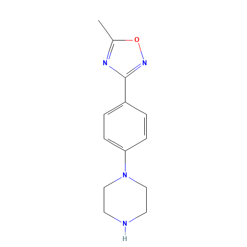 5-methyl-3-(4-piperazin-1-ylphenyl)-1,2,4-oxadiazole (CAS: 222544-69-6) - Related Chemical Product