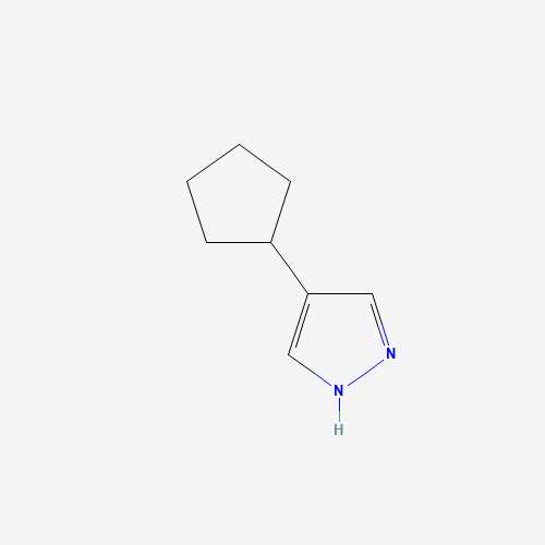 4-cyclopentyl-1H-pyrazole (CAS: 90253-22-8) - Chemical Structure and Molecular Formula 