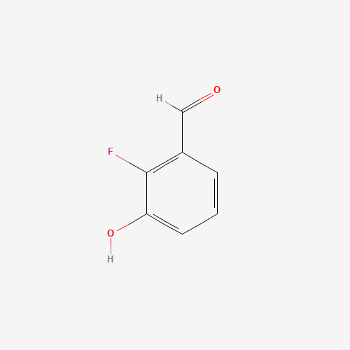 2-fluoro-3-hydroxybenzaldehyde (CAS: 103438-86-4) - Chemical Structure and Molecular Formula 