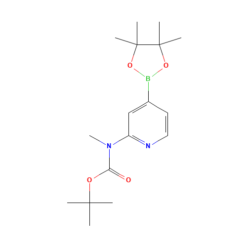 tert-butyl N-methyl-N-[4-(4,4,5,5-tetramethyl-1,3,2-dioxaborolan-2-yl)pyridin-2-yl]carbamate (CAS: 1254381-09-3) - Related Chemical Product